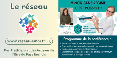 Conférence « Mincir durablement sans régime, c&rsquo;est possible! »